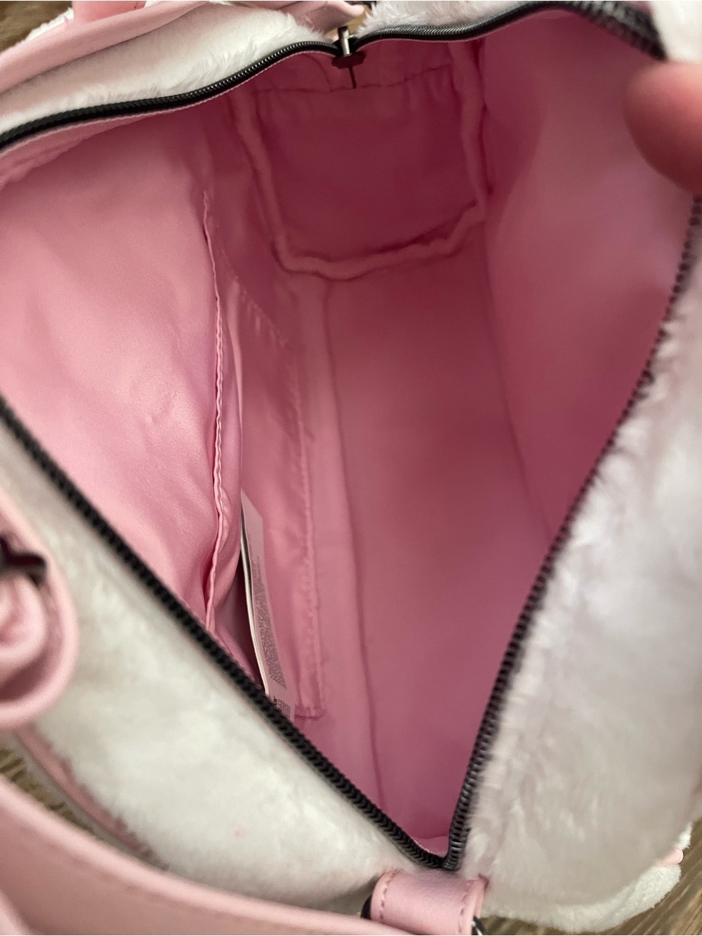Loungefly Marie Plush Crossbody Bag - White & Pink - Picture 2 of 2